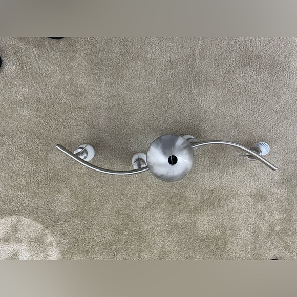 4-Light Traditional Track Lighting Set, Satin Nickel - Picture 3 of 14